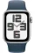 Apple Watch SE 2 2023 40mm GPS Silver Aluminum Case with Storm Blue Sport Band - M/L